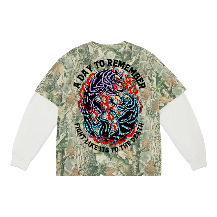 Wolves Camo Long Sleeve Tee - Image 2